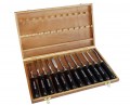 HOLZMANN MASCHINEN SCH12TLG Σετ Σκαρπέλων Χειρός, 12 τεμ, σε ξύλινη θήκη.