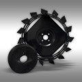 JANSEN MGT-800D - 1057006 Μεταλλικοί τροχοί + βάρη (σετ)